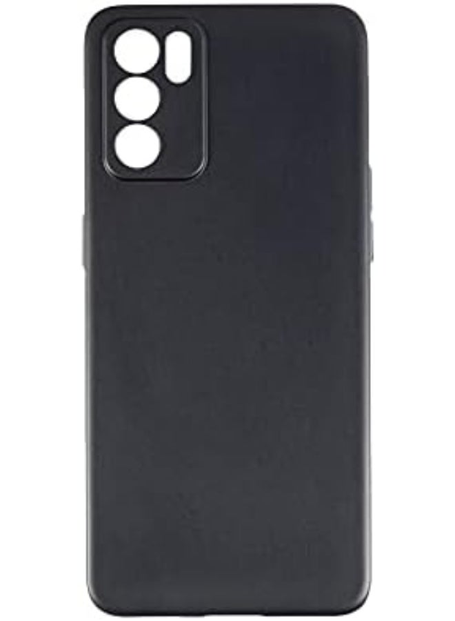 Protective Cover For Oppo  Reno 6 5G , Slim Fit Soft Back TPU Case Flexible Silicone Cover Compatible For Oppo Reno 6 5G - Black